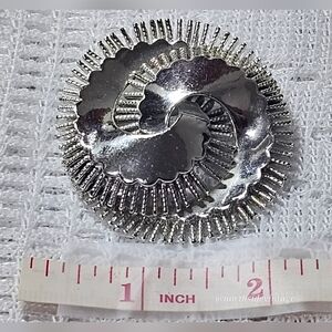 Vintage CORO Silver Spiral Brooch
